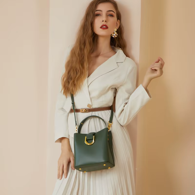 Sac à main 100% cuir véritable pour femmes, sacoche décontractée à bandoulière, fourre-tout