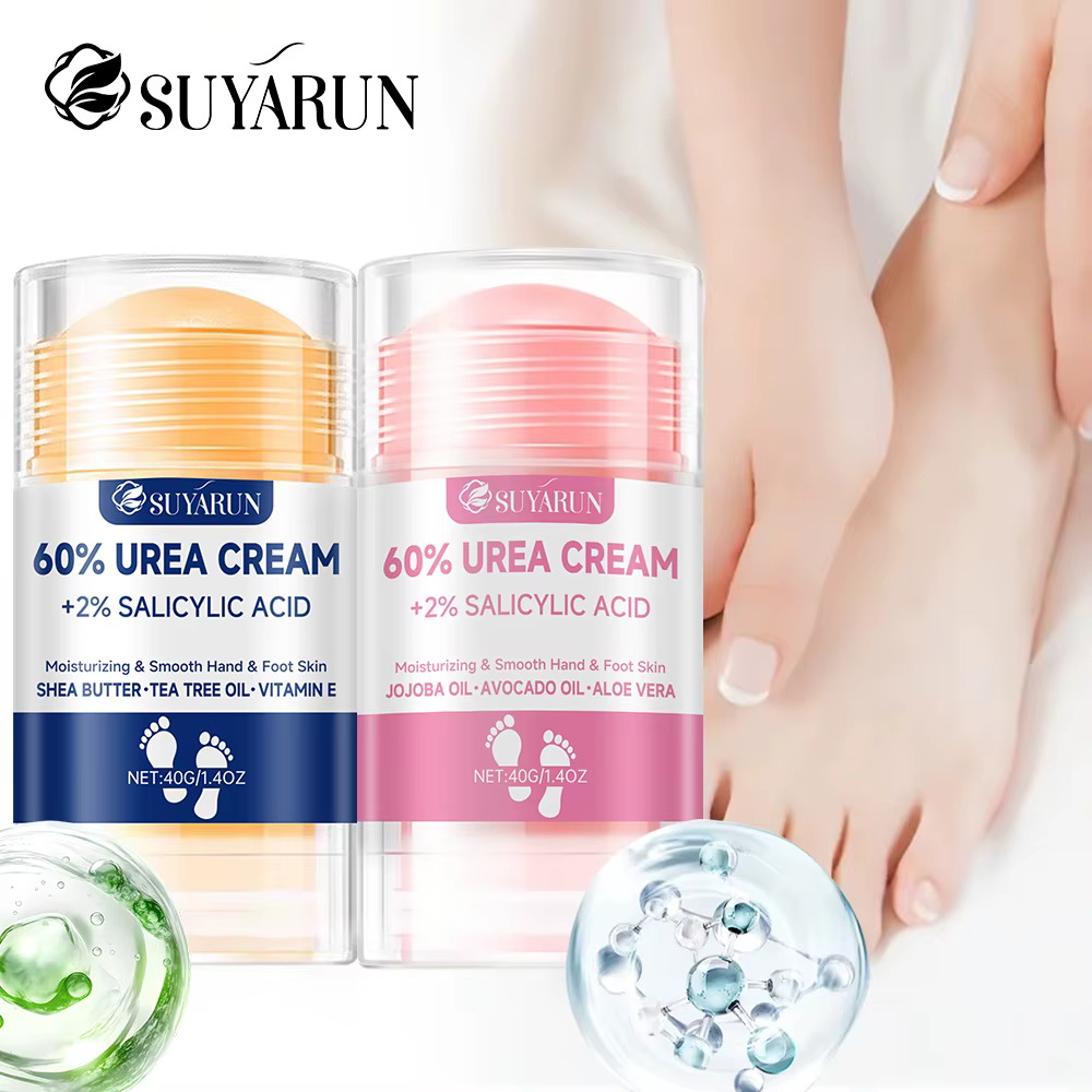 SUYARUN Bâton de crème pour les pieds à l'urée 60 % – Hydratant et exfoliant