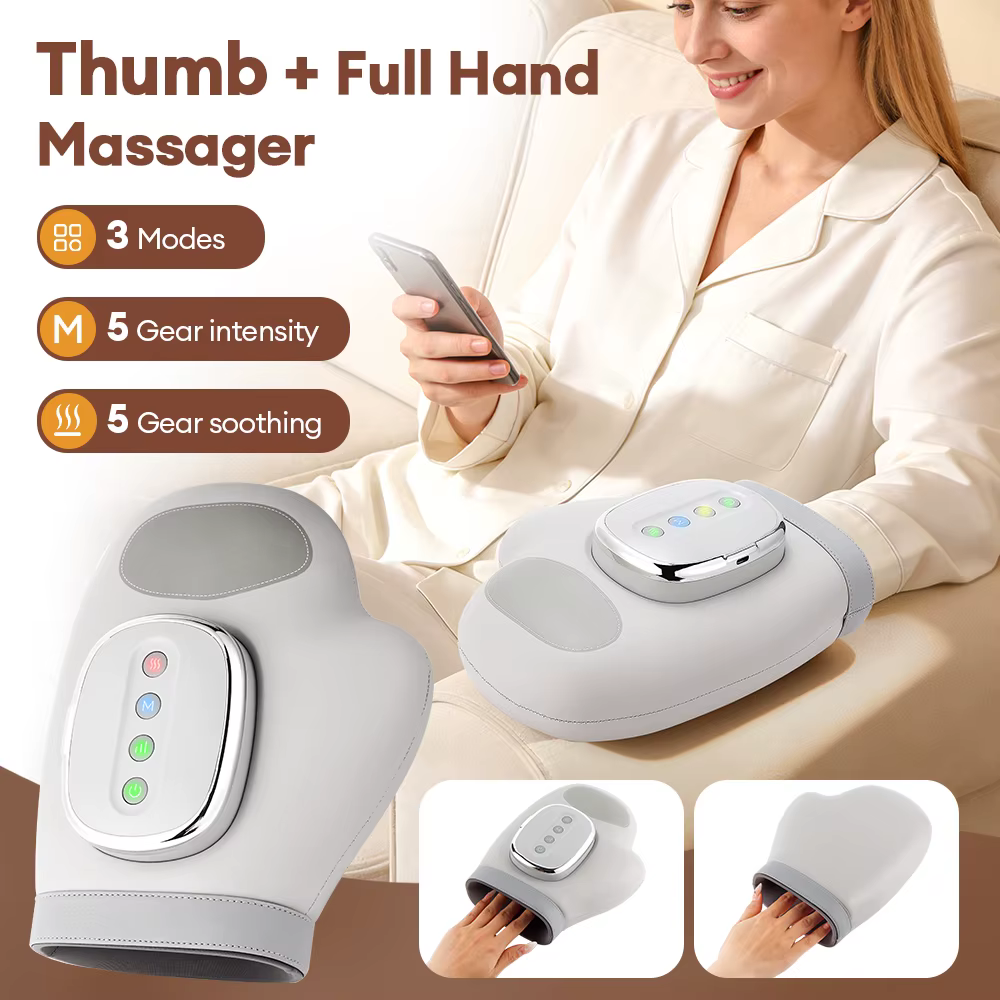 Masseur de mains avec compression par airbag
