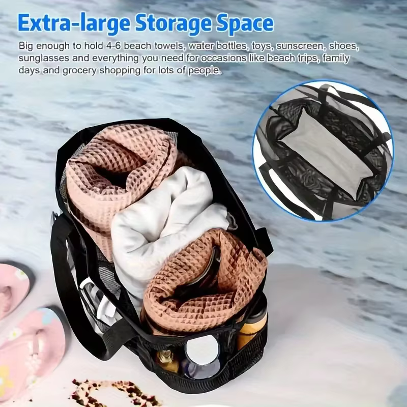 Sac de plage grande capacité, sac de voyage, sac de plage pour voyage, sac de sport, sac à main léger multifonctionnel