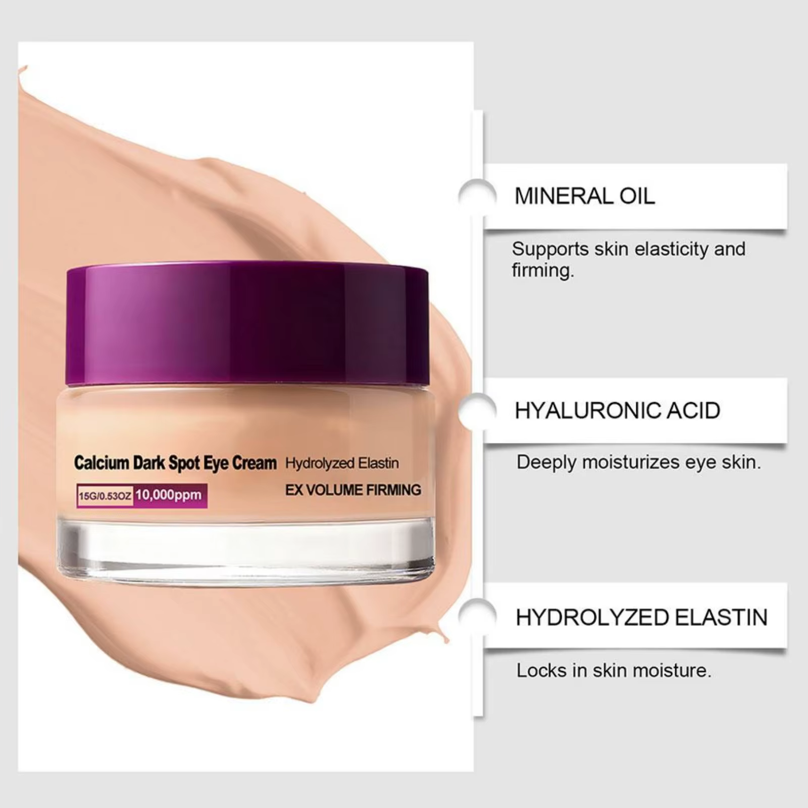 Crème Contour des Yeux au Calcium : Soin Anti-Cernes