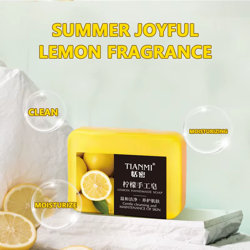 Savon fait main au citron 2 pièces
