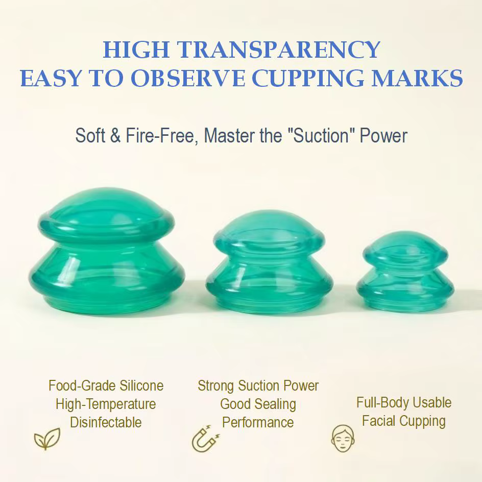 Kit de ventouses en silicone pour thérapie par aspiration