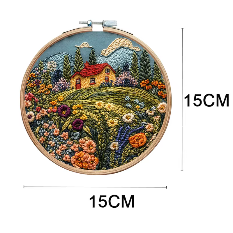 Nouveau Kit de broderie Original, Kit de matériel en tissu fait à la main, aiguille et fil créatifs faits à la main, anglais