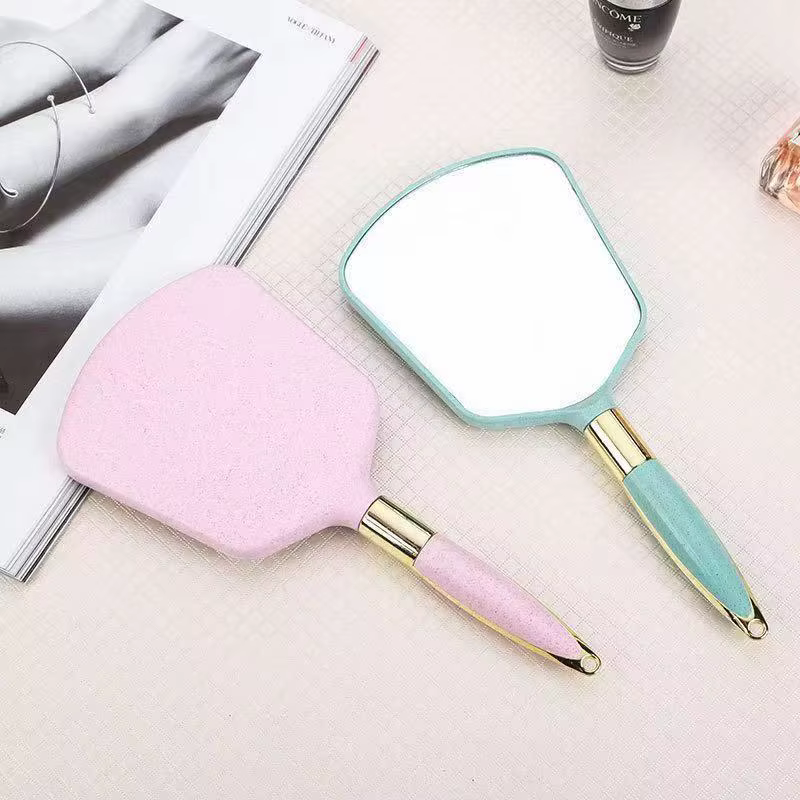 Miroir de maquillage portable pour femme, miroir cosmétique rétro, miroir de salon SPA, cadeaux d'anniversaire pour femme, outils de maquillage portables