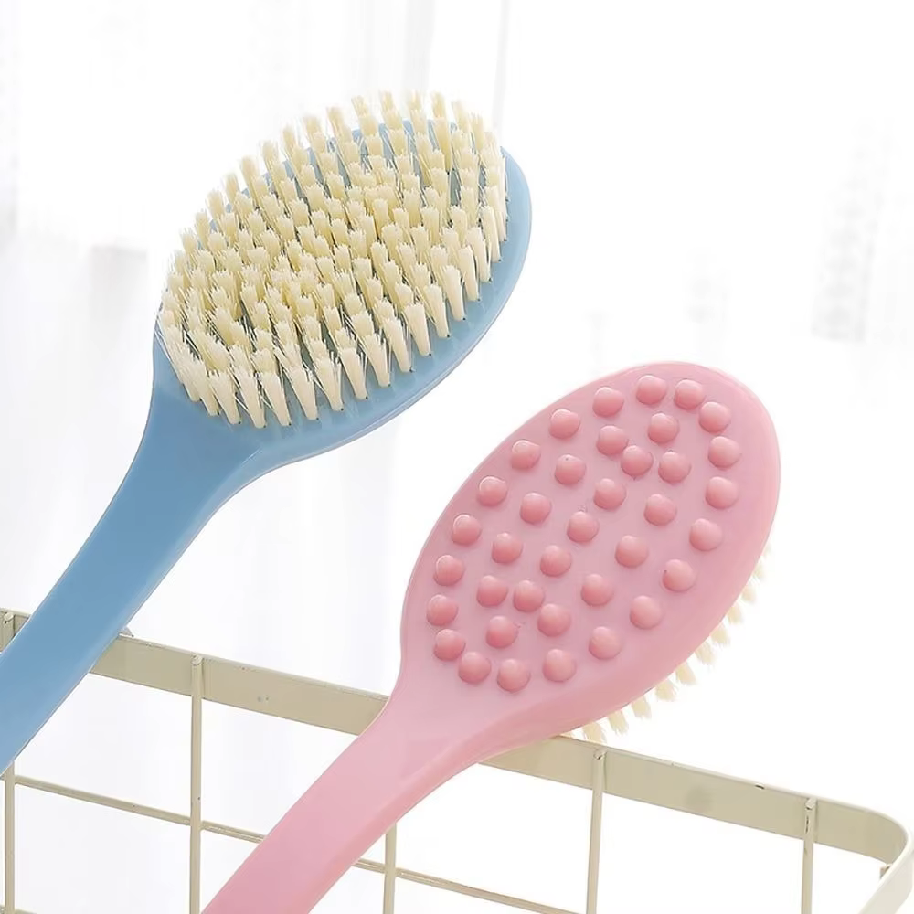 Brosse de bain à long manche pour épurateur de corps doux