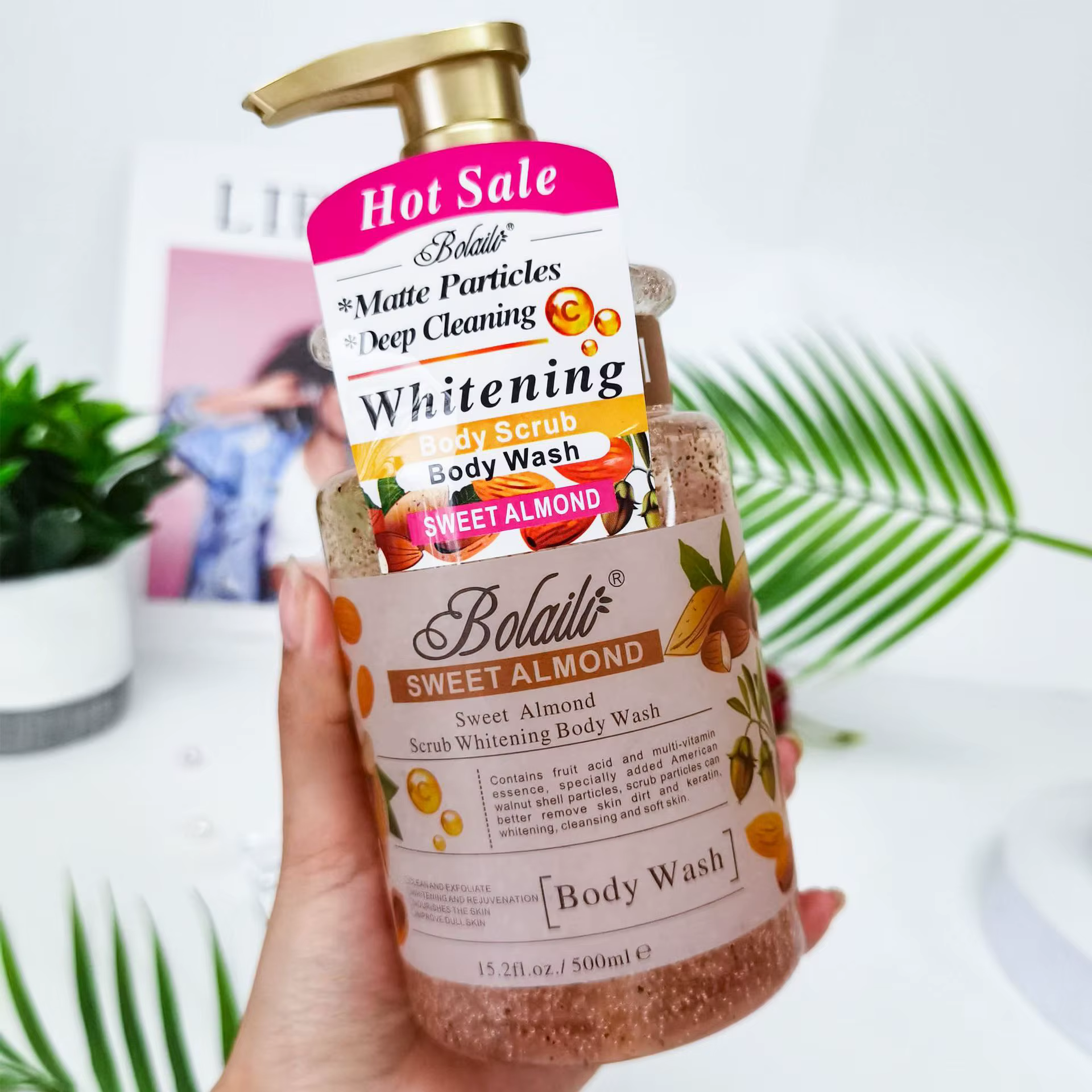 Gel Douche Exfoliant et Hydratant à l'Amande Douce