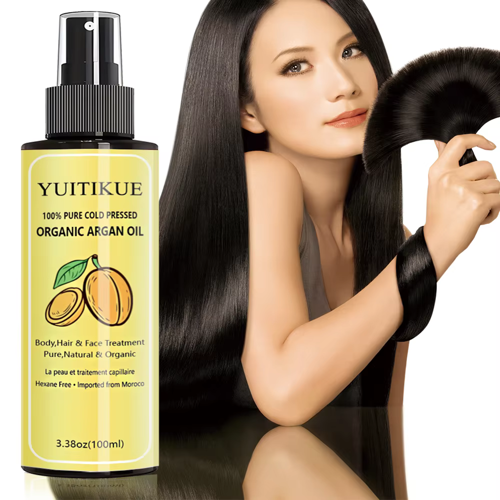 Huile d'Argan Biologique Pressée à Froid 100% Pure YUITIKUE | Pour le corps