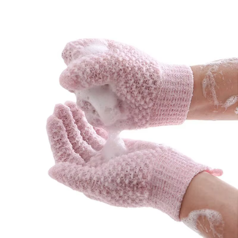 Serviette à friction gants de douche à cinq doigts