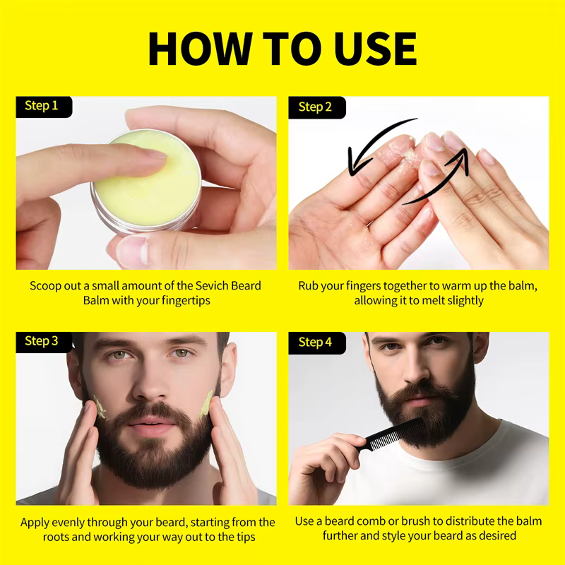 Cire coiffante pour barbe