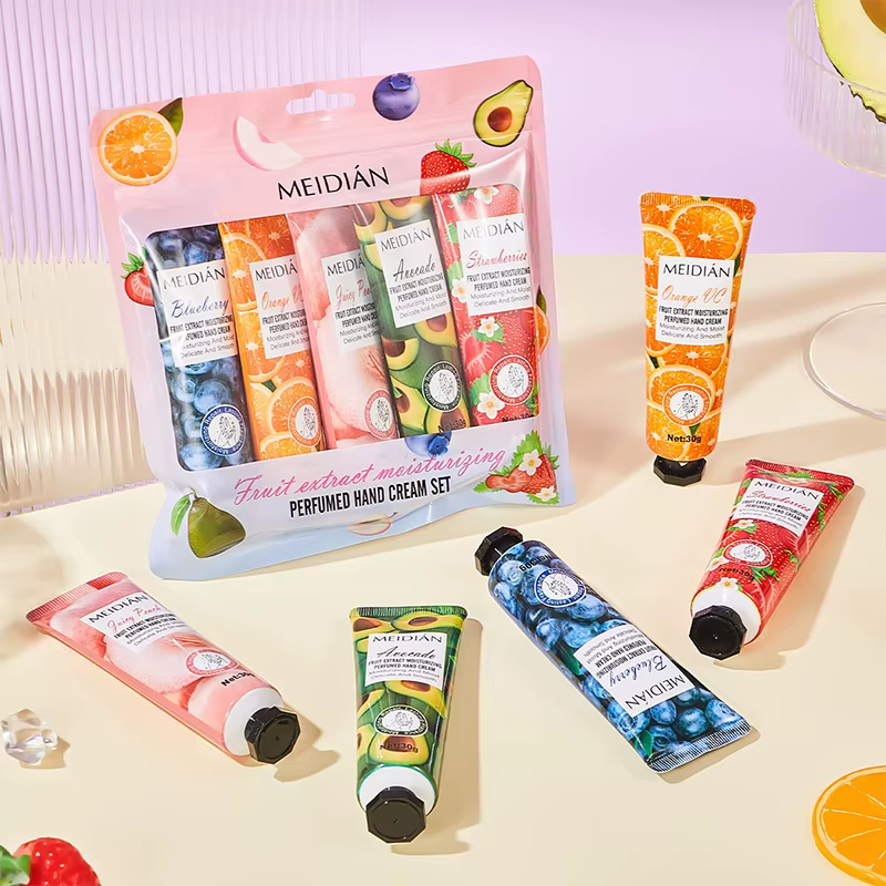 Meidian Fruit Fragrance Hand Cream Pack de 5 en boîte
