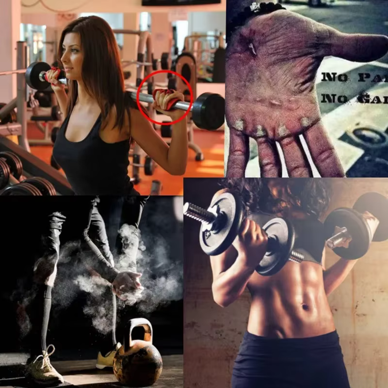 Gants de Sport d'entraînement, d'haltérophilie pour hommes et femmes, musculation, gymnastique, demi-doigt, antidérapants, protection de la paume du poignet