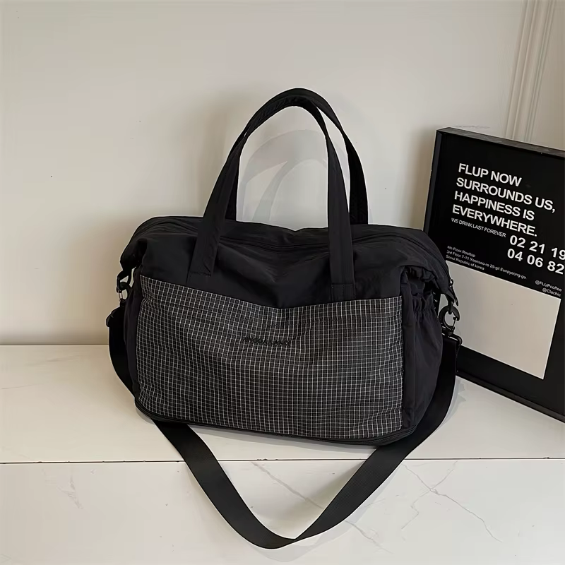 Sac fourre-tout en tissu grande capacité pour femme, peut être porté comme sac à bandoulière, sac à bandoulière ou sac à main, polyvalent pour les déplacements et les voyages, simple et polyvalent, di