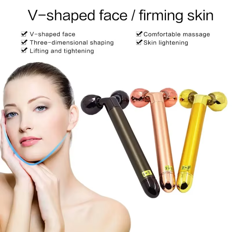 Rouleau de beauté électrique vibrant pour le visage