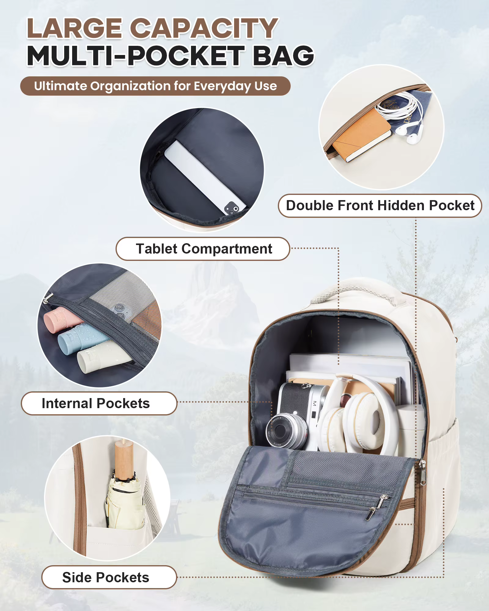 Sac à dos de voyage pour avion 45x36x20 pour bagages à main Easyjet, sac à dos de voyage, sac de cabine, sac à dos pour ordinateur portable pour femme, sac d'école