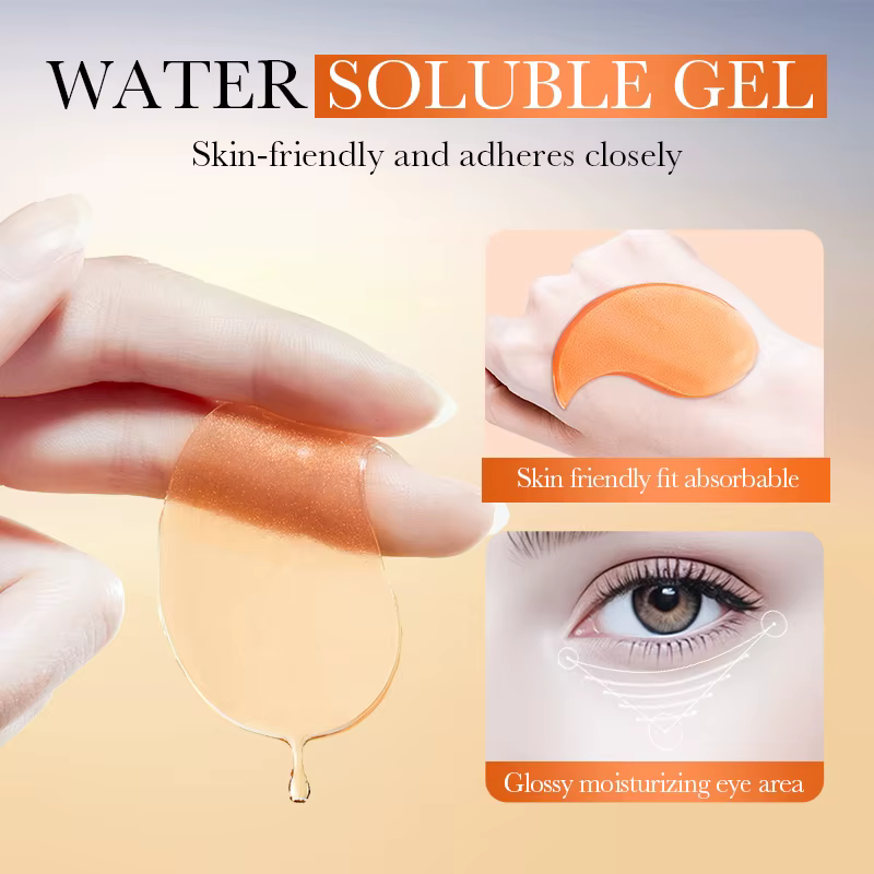 80 pièces BIOAQUA vitamine C cristal collagène masque pour les yeux Anti cernes blanchissant Anti-rides hydratant