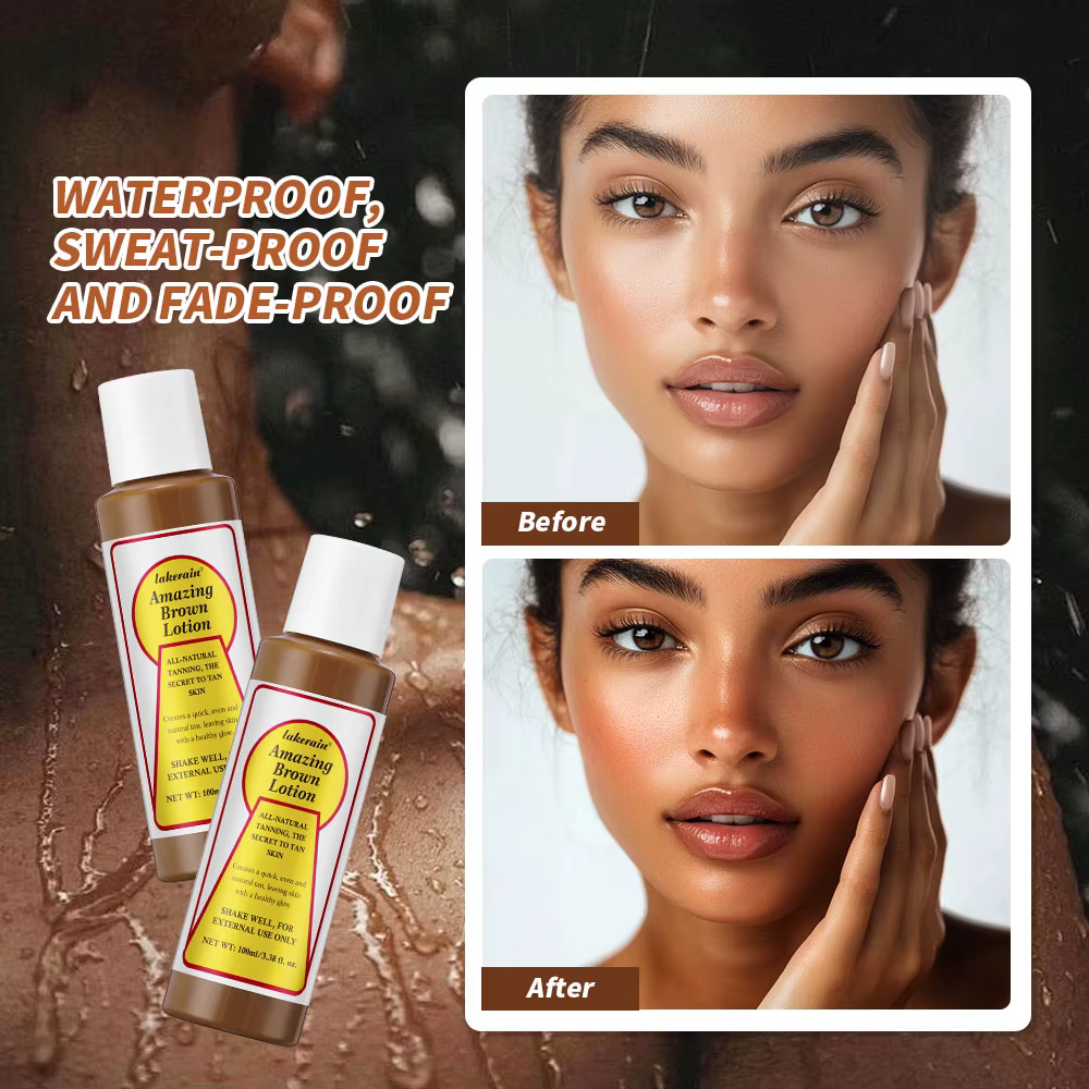 Lotion bronzante imperméable