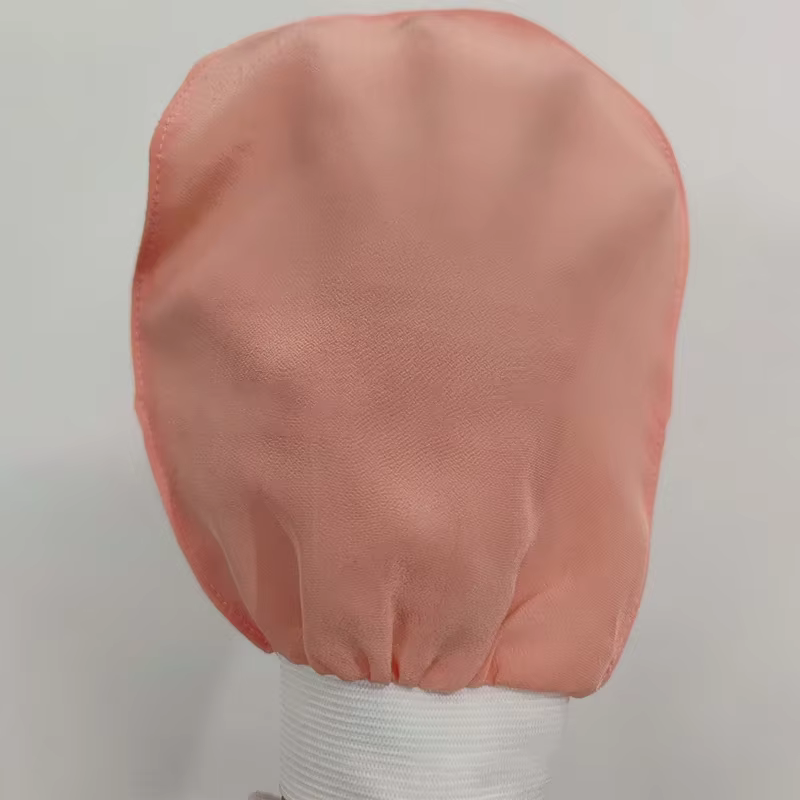 100% soie exfoliante visage lavage beauté serviette doux exfoliant peau bain gommage