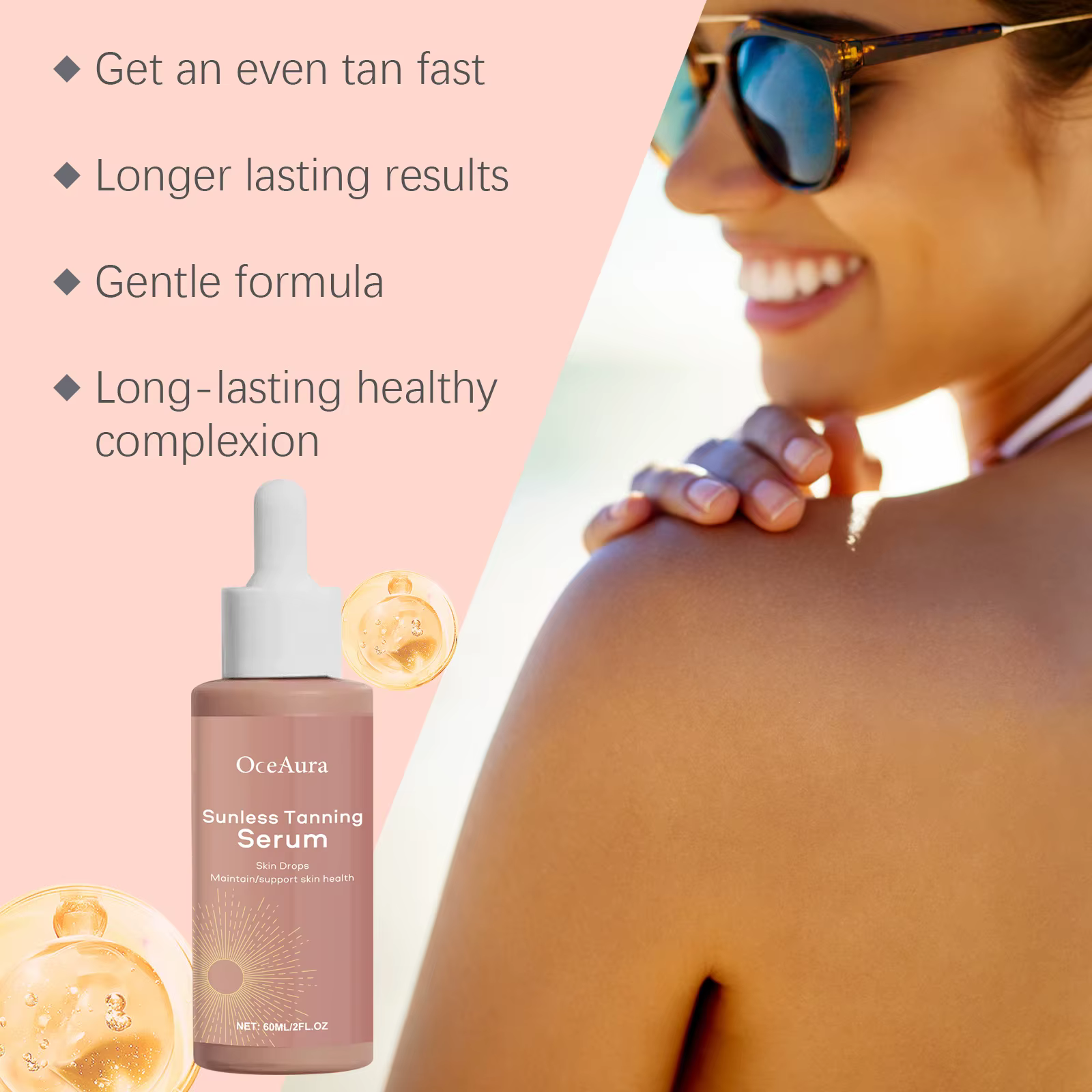 Gouttes autobronzantes pour le visage et le corps