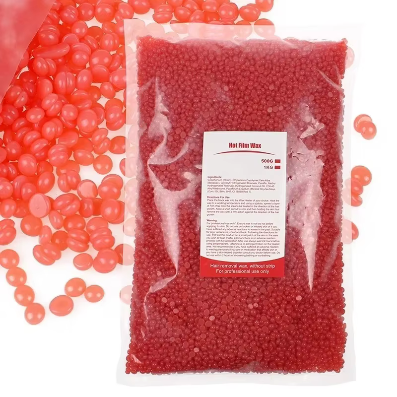 500g/50g haricots de cire dure pour épilation corps perle brésilienne européenne pour chauffe-cire