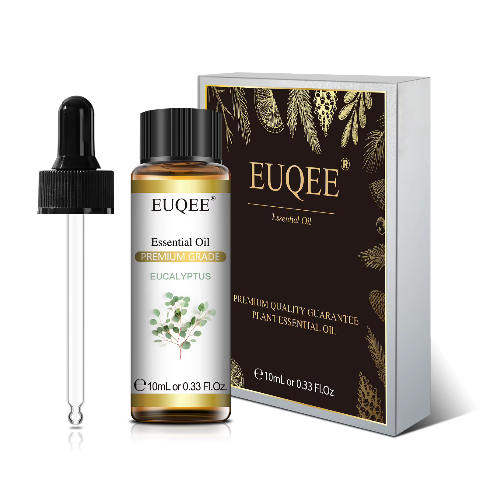 EUQEE 10ml huile essentielle Pure pour diffuseur d'aromathérapie-joim Eucalyptus encens cannelle lavande arôme huiles essentielles