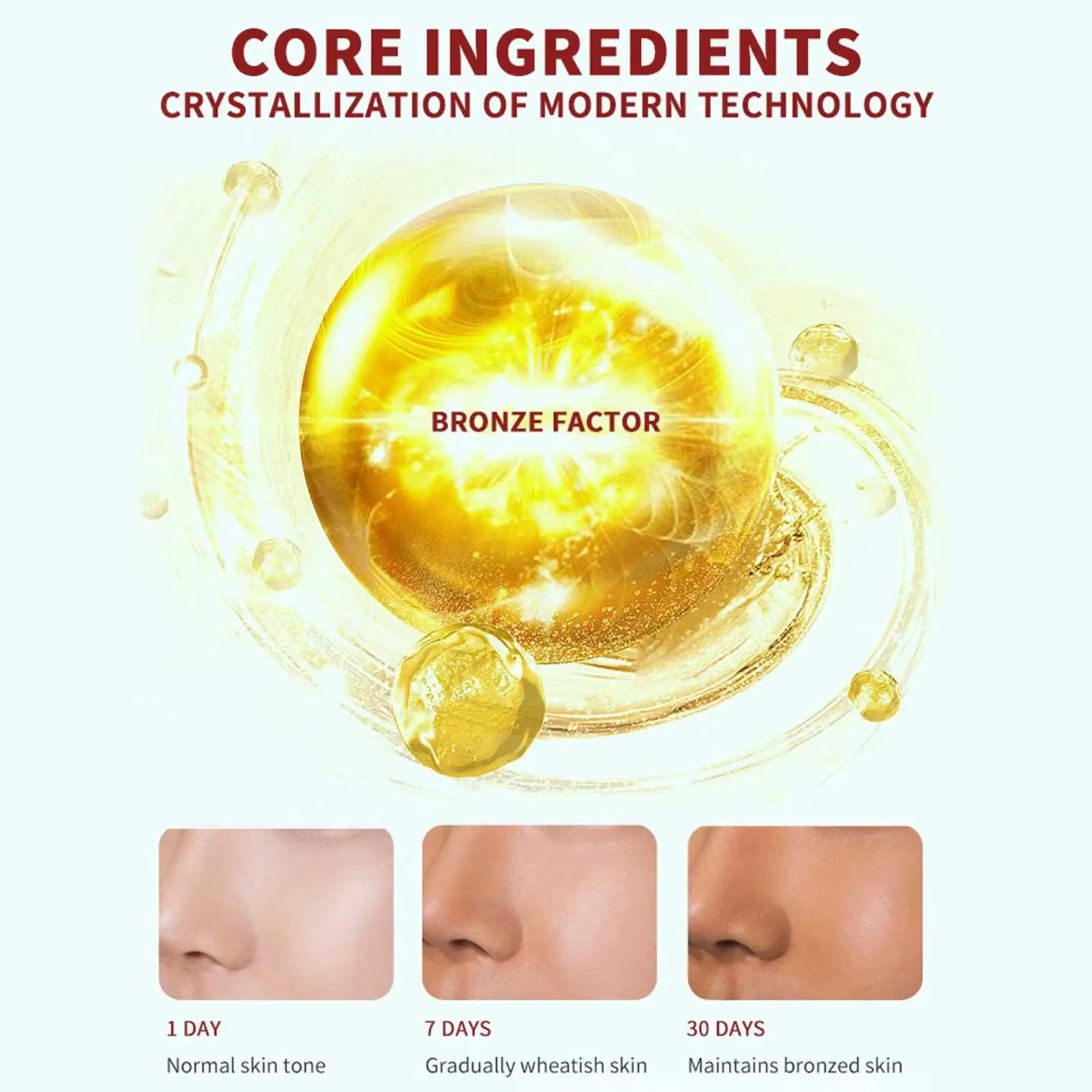 35ml Lotion de bronzage huiles corps bronzant auto-bronzant