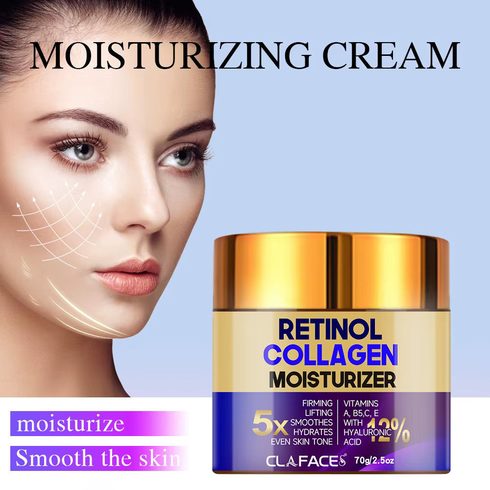 CLAFACES Rétinol crème hydratante pour le visage répare la peau endommagée nourrir en profondeur