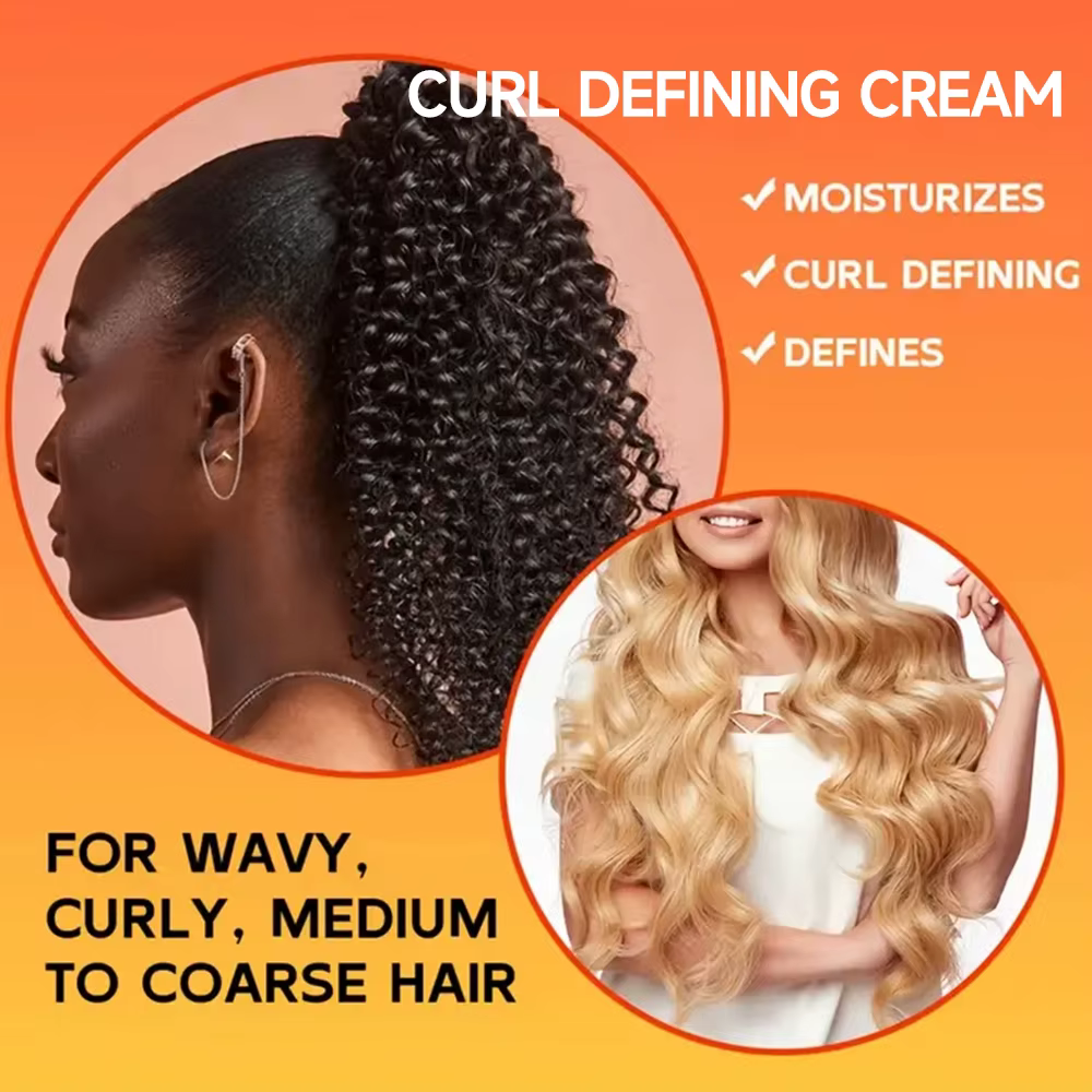 Crème activatrice de boucles à l'huile de ricin – Cheveux coils/ondulés définis