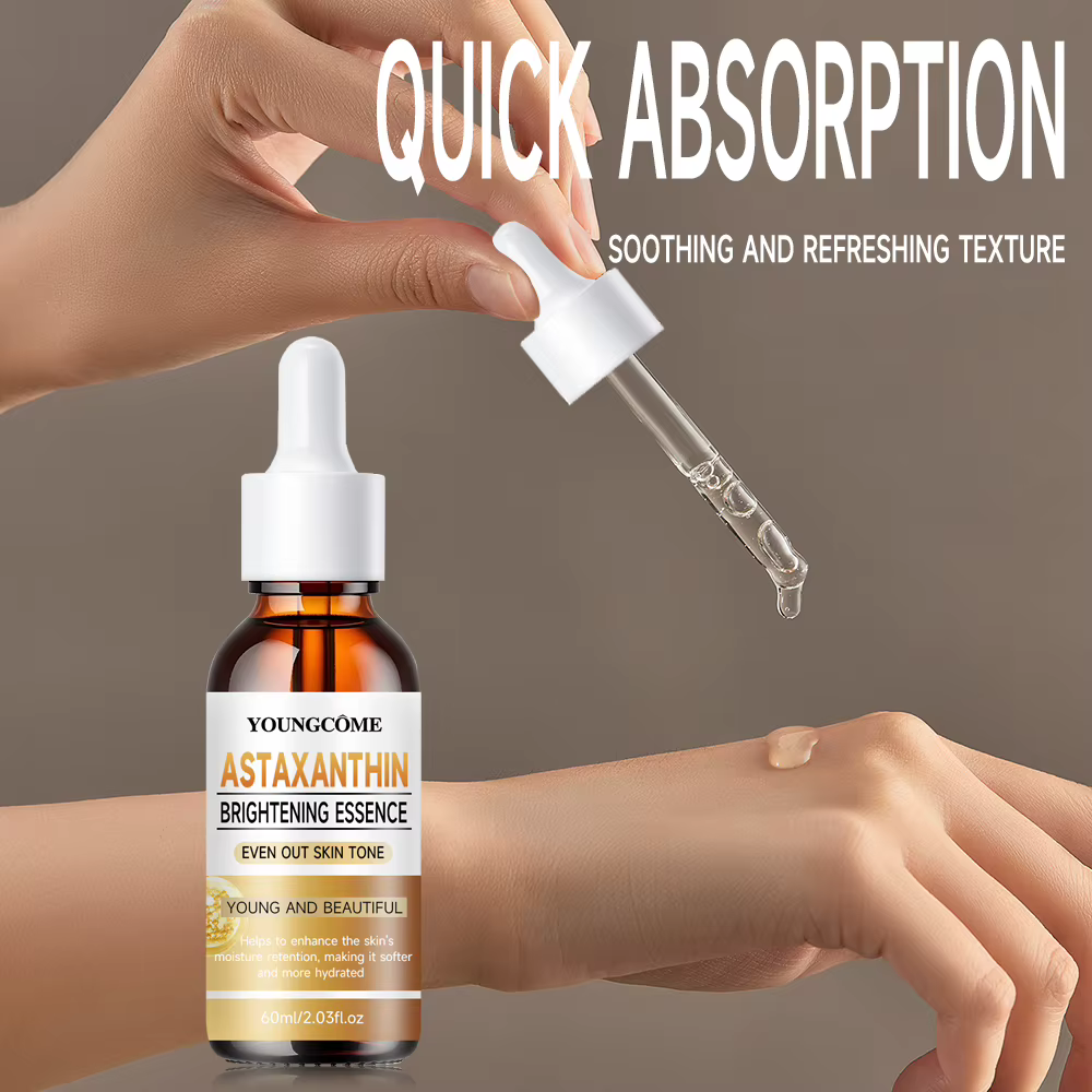 YOUNGCOME Astaxanthine raffermissant et hydratant Essence Anti-âge lisse les rides hydrate éclaircit resserre les soins de la peau