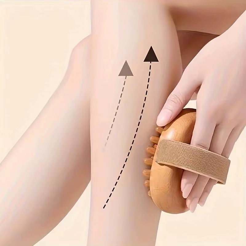 Brosses de massage brunes pour le corps