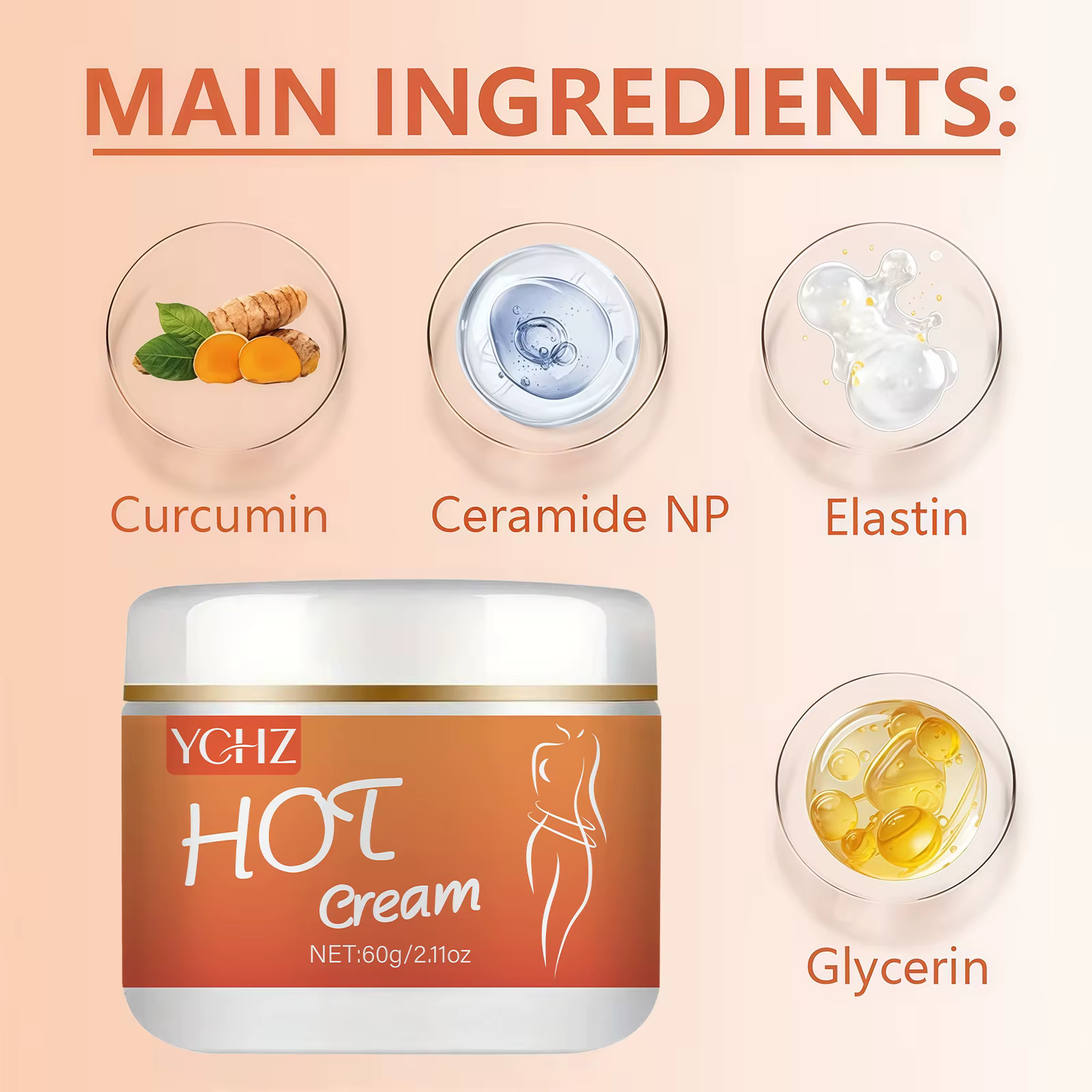 Crème raffermissante pour le corps 60G/2.11Oz