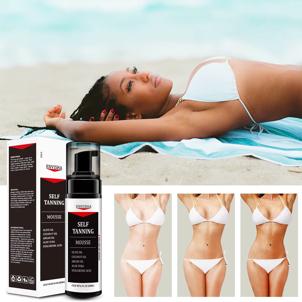 Spray mousse autobronzant pour le corps