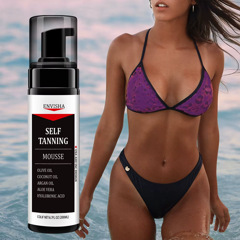 Spray mousse autobronzant pour le corps