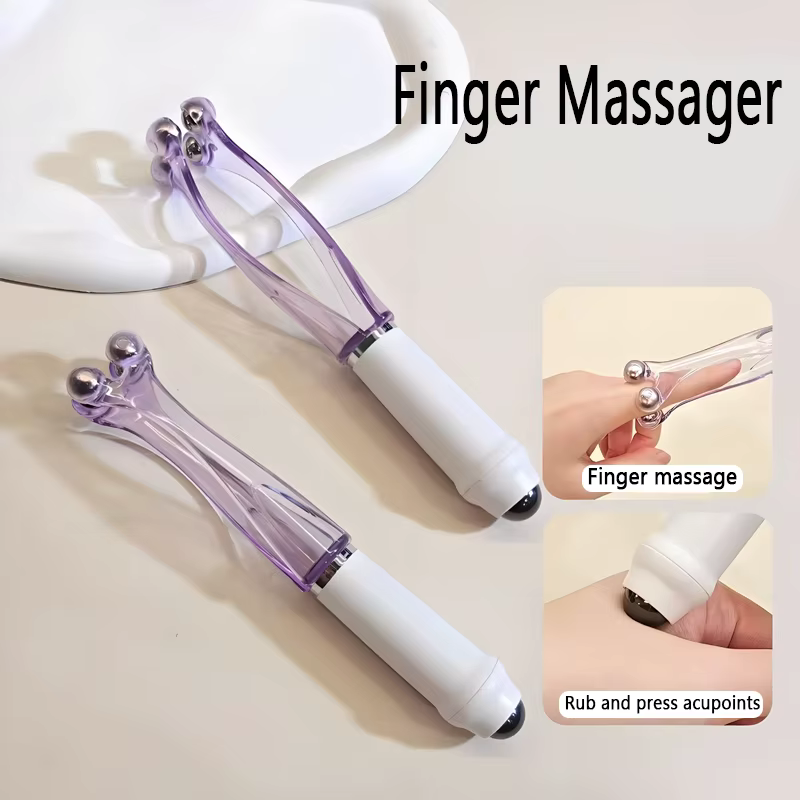 Rouleaux de massage portables pour points d'acupuncture des doigts et des mains