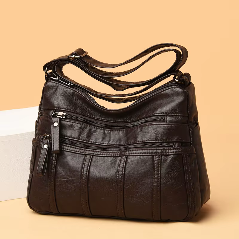 Sac bandoulière noir, sac de voyage avec bretelles réglables et compartiment zippé, sac à bandoulière adapté à Diffe