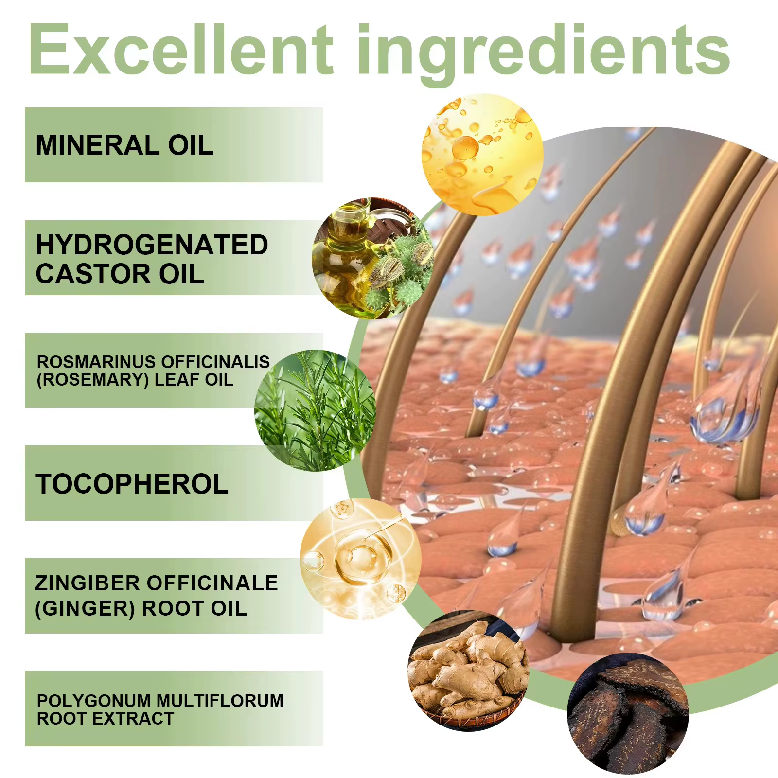 Huile Essentielle pour la Croissance des Cheveux 100ml, Inde, Originale, Romarin, Hydratante, Nourrissante, Réduit les Pellicules, Soin Capillaire Herbal