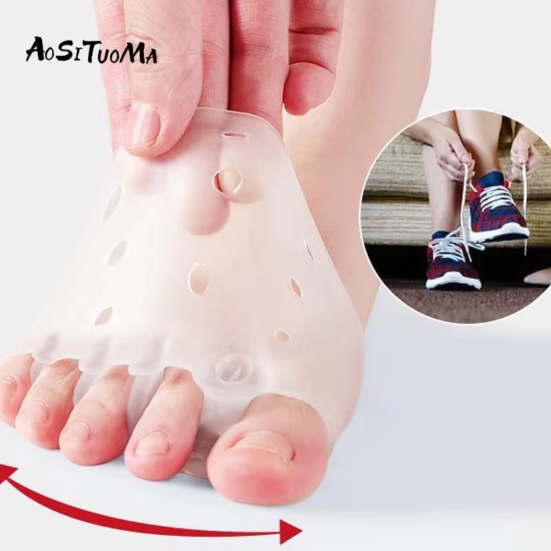 2 coussinets avant confortables en silicone pour la santé des pieds et le soulagement des oignons