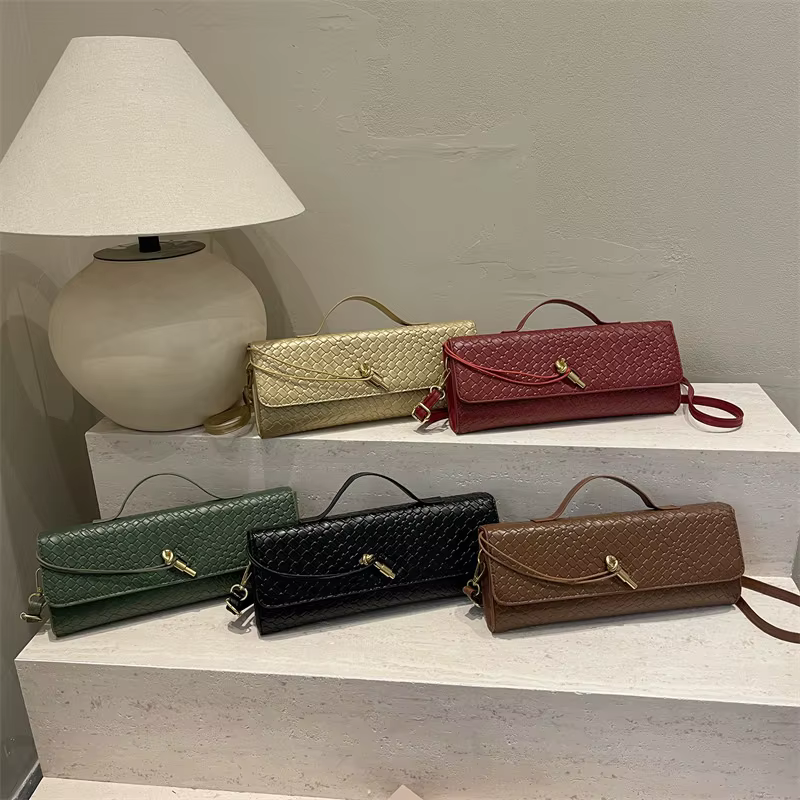 Sac bandoulière élégant tissé, sac de soirée à main tendance, sac boule polyvalent pour femme, accessoire quotidien stylé