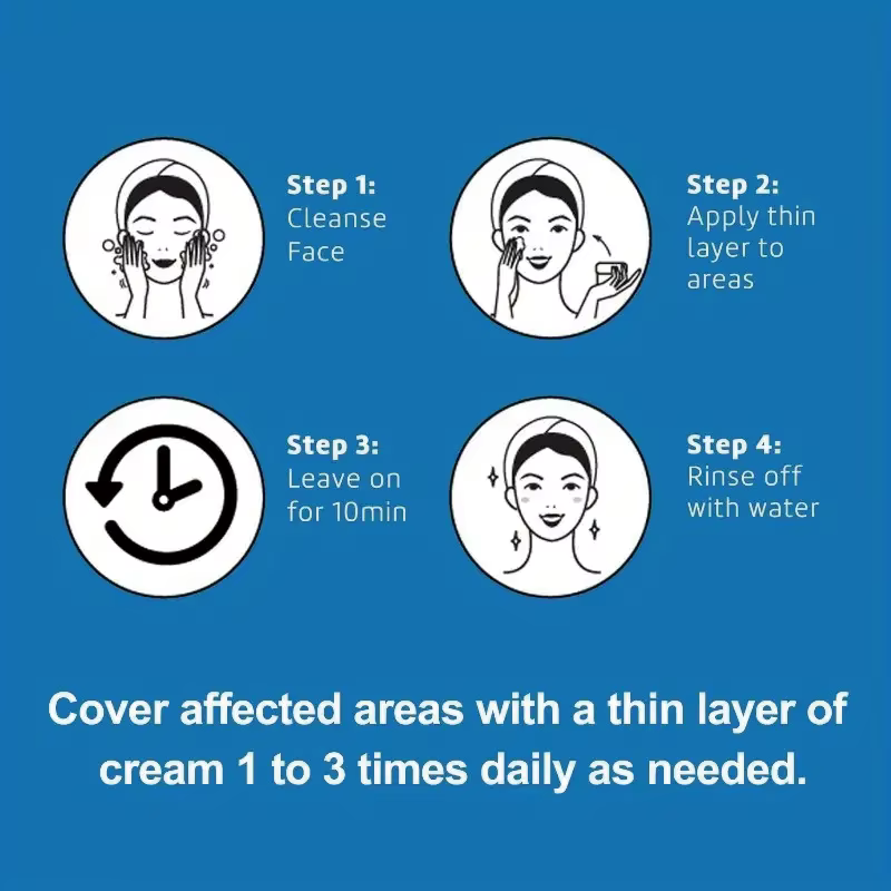 Crème au soufre, adaptée à tous les types de peau claire