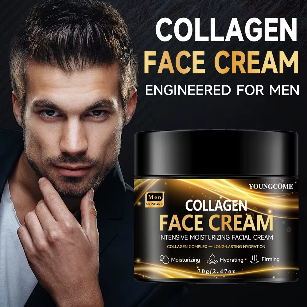 Crème raffermissante et hydratante au collagène rétinol pour hommes