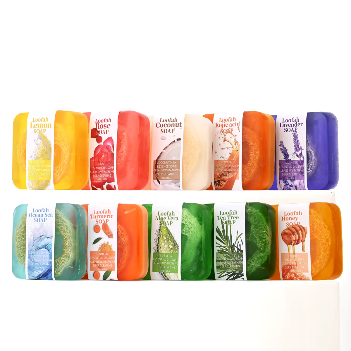S + 100g naturel organique aloe vera luffa savon citron blanchissant gel douche pour le visage contrôle de l'huile