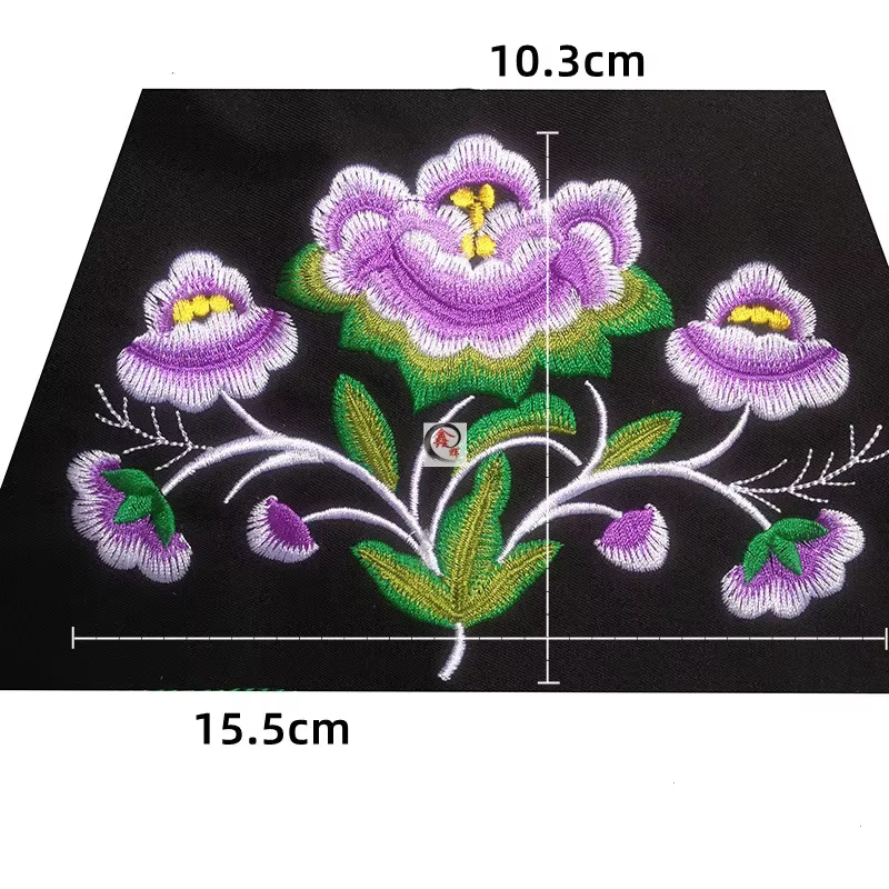 Patchs de broderie pour vêtements de bricolage, applique à coudre, patch fait main, 1 pièce