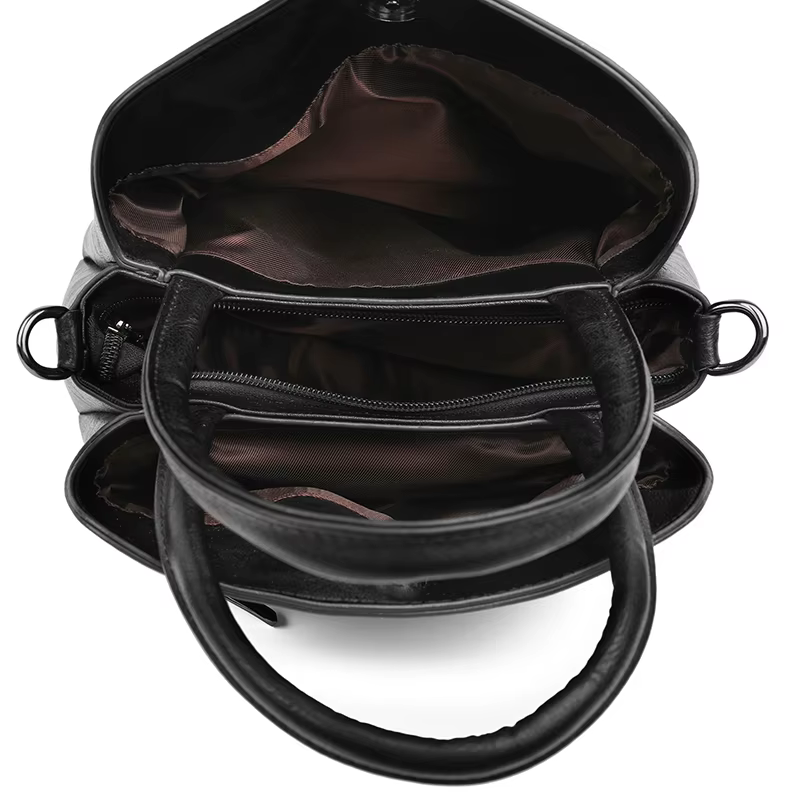 Sac à main brodé vintage pour femme, élégant sac bandoulière, sac de navetteur grande capacité à plusieurs compartiments