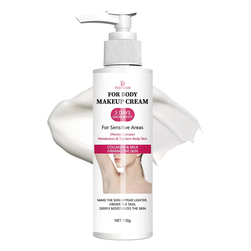 YUITIKUE Crème Corporelle Éclaircissante 3 Jours Effet Neige 150g - avec Collagène & Lait