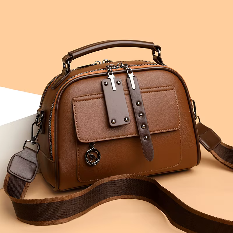 Sacs à main de luxe en cuir souple pour femmes, sacs de styliste à 3 couches, Sac à bandoulière pour dames, grande capacité, fourre-tout de Shopping