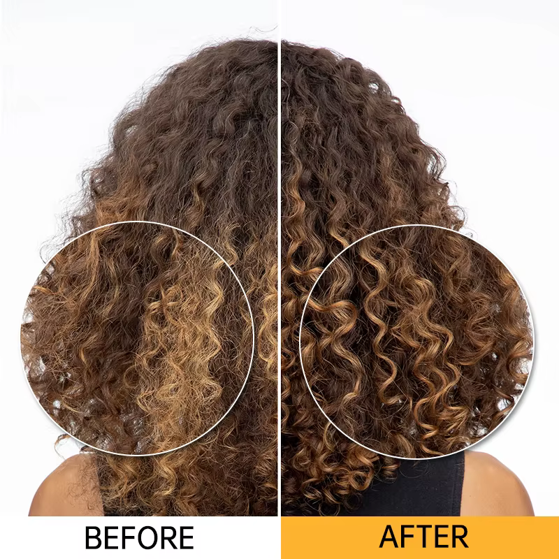 PURC 8 secondes masque capillaire magique kératine lissage réparation endommagé frizy traitement doux