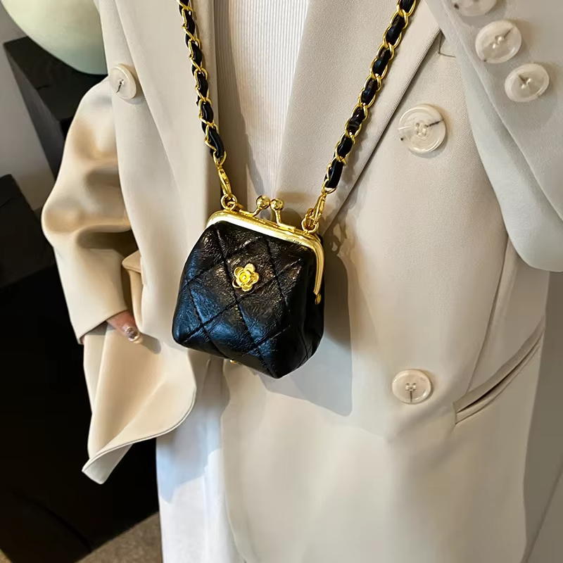 Mini sac à bandoulière pour femme, sac à main de luxe, porte-monnaie JOinitiated, sac à rouge à lèvres à clip mignon, sac Hobo pour femme, super designer