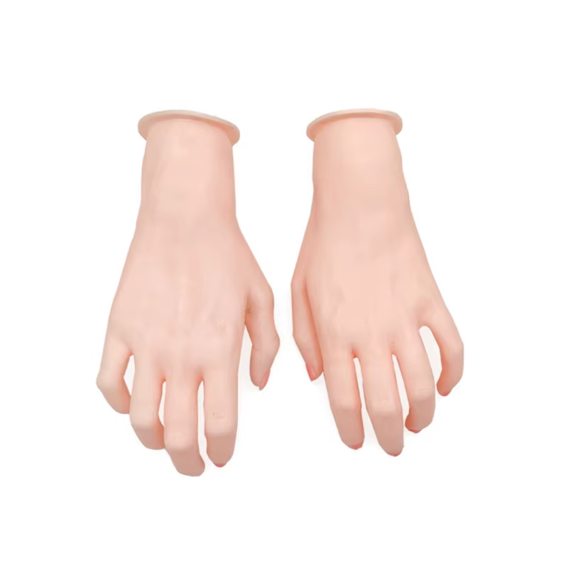 Modèle main pied en Silicone Flexible, avec articulations mobiles, pour présentoir bijoux C1FC