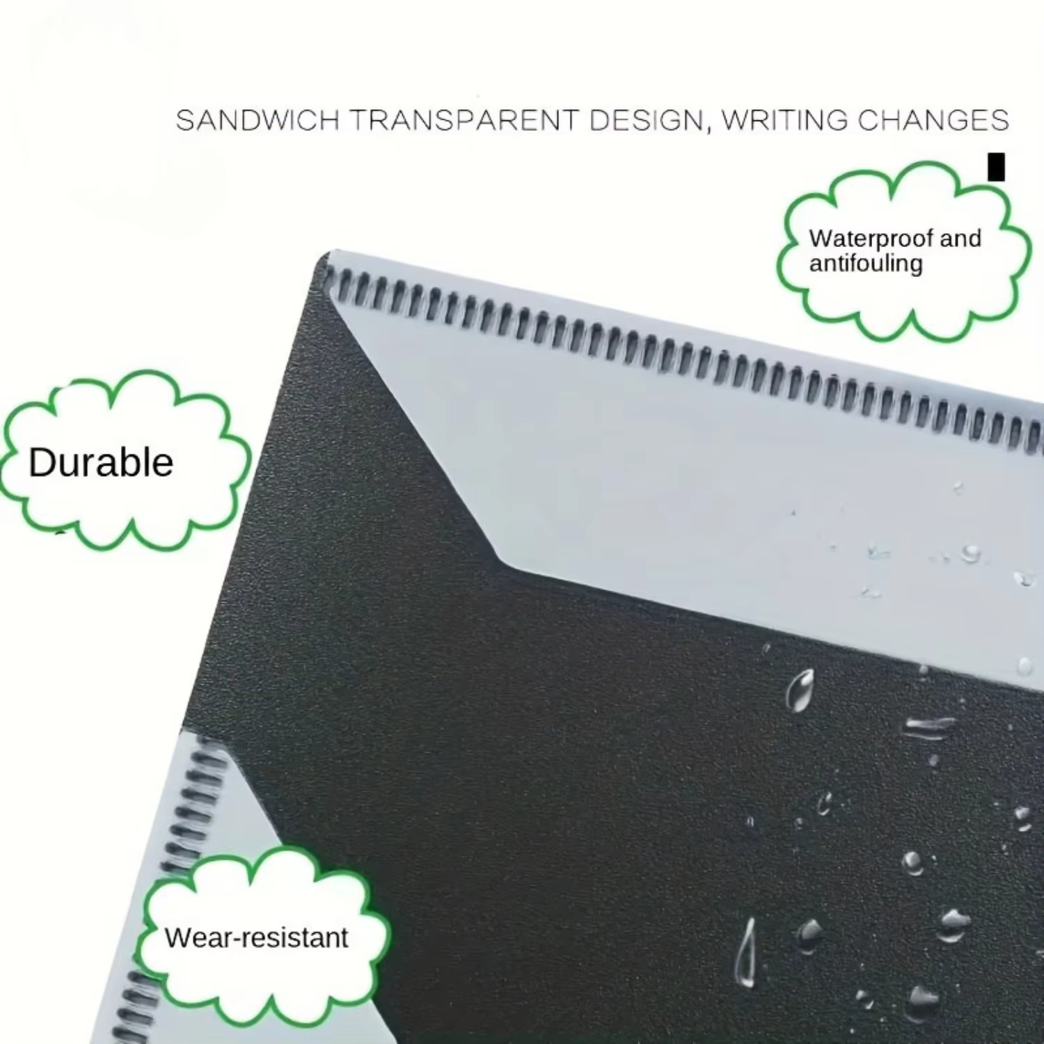 Clip pour partitions de piano de qualité supérieure, format A4, design tri-pliant, capacité six pages, durable et léger, parfait pour les musiciens