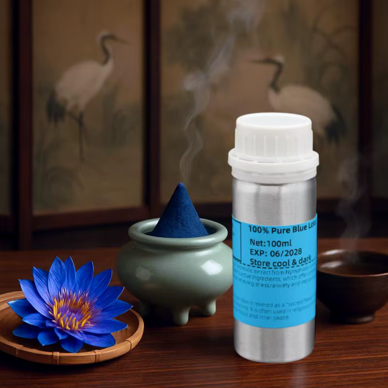 Huile de Lotus Bleu 100 % Bio | Qualité supérieure | Pour les soins de la peau